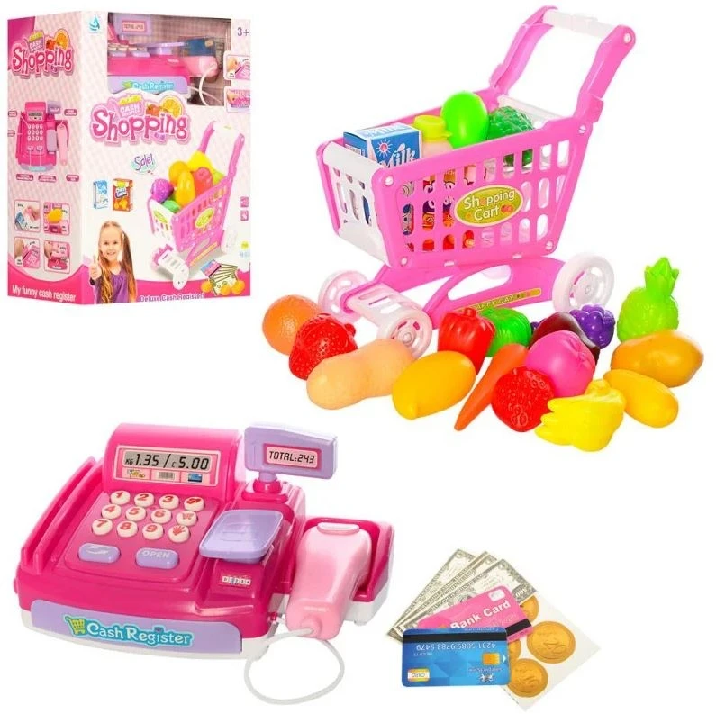 Blue Toys Ταμειακή Μηχανή Με Καλάθι Για Ψώνια (MKI900521) - Image 3