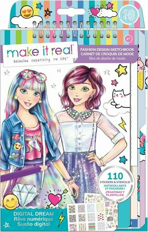 Make It Real – Fashion Design Sketchbook: Digital Dream (3203)