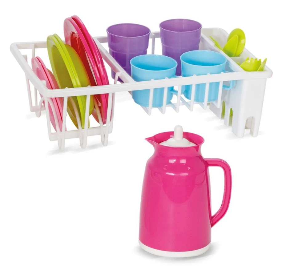 Pilsan Παιδικό Σετ Κουζίνας με Πιατοθήκη 21 τμχ (06-033)