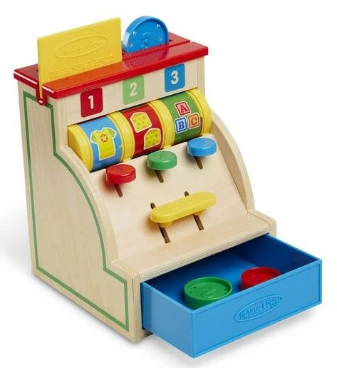 Melissa & Doug Ξύλινη Ταμειακή Μηχανή (13378)