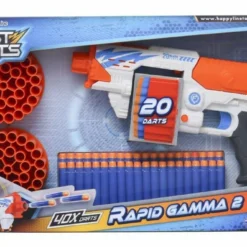 Just Toys Fast Shots Rapid Gamma Set With 40 Foam Darts And Barrils (590075)