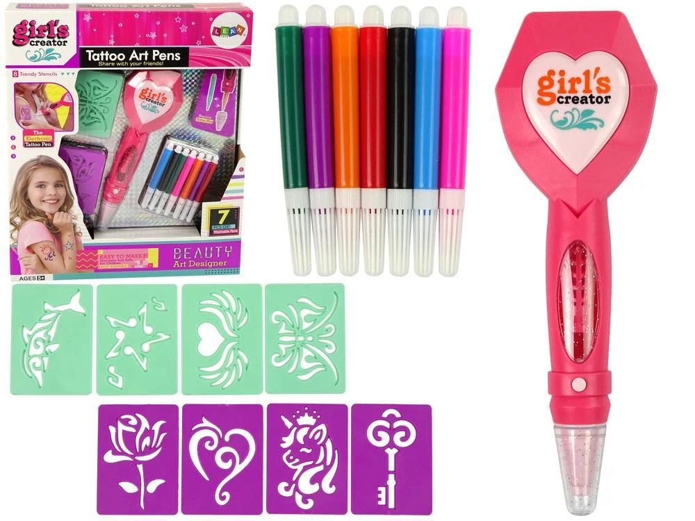 Blue Toys Παιδικό Σετ τατουάζ Girl’s Tattoo Art Pens Set (MKO392051) - Image 2