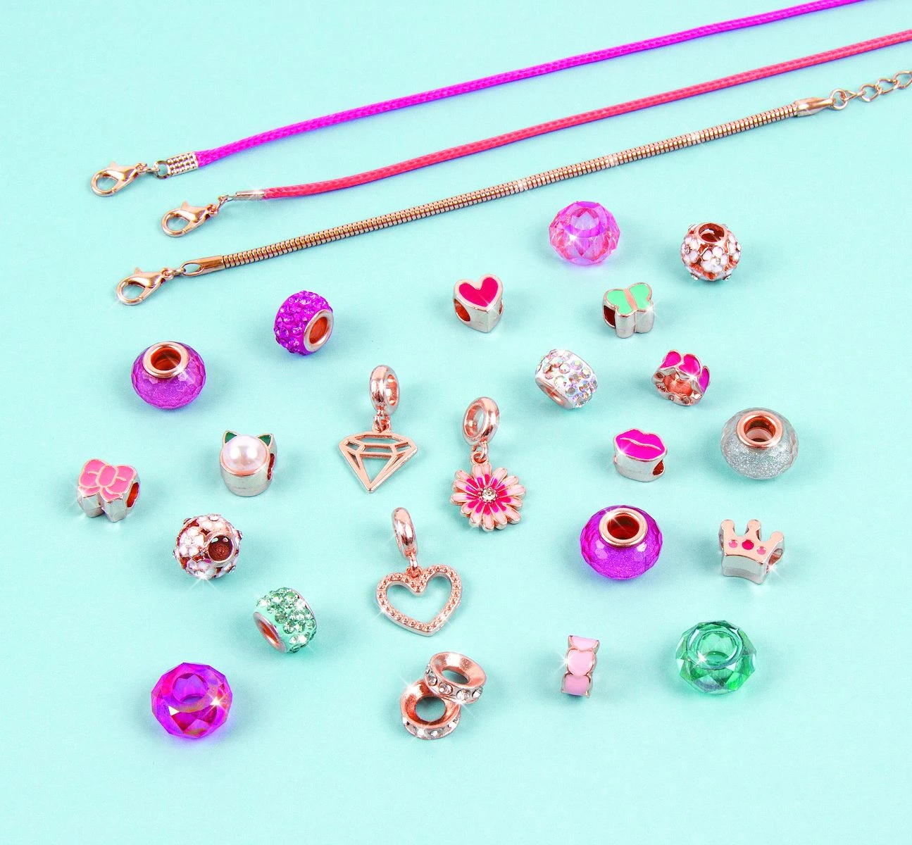 Make It Real- Halo Charms Bracelets Think Pink (1722) - Image 2