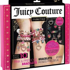 Make It Real- Juicy Couture Pink And Precious Bracelets (4408)
