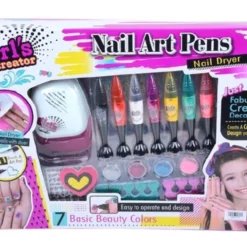 Blue Toys Κοριτσιστικο Σετ Ομορφιας Nail Art Playset Περιποιησης Νυχιων Οεμ (MKI911276)