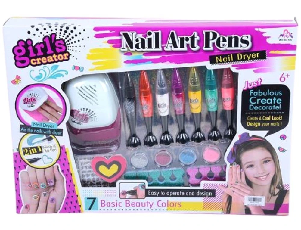 Blue Toys Κοριτσιστικο Σετ Ομορφιας Nail Art Playset Περιποιησης Νυχιων Οεμ (MKI911276)