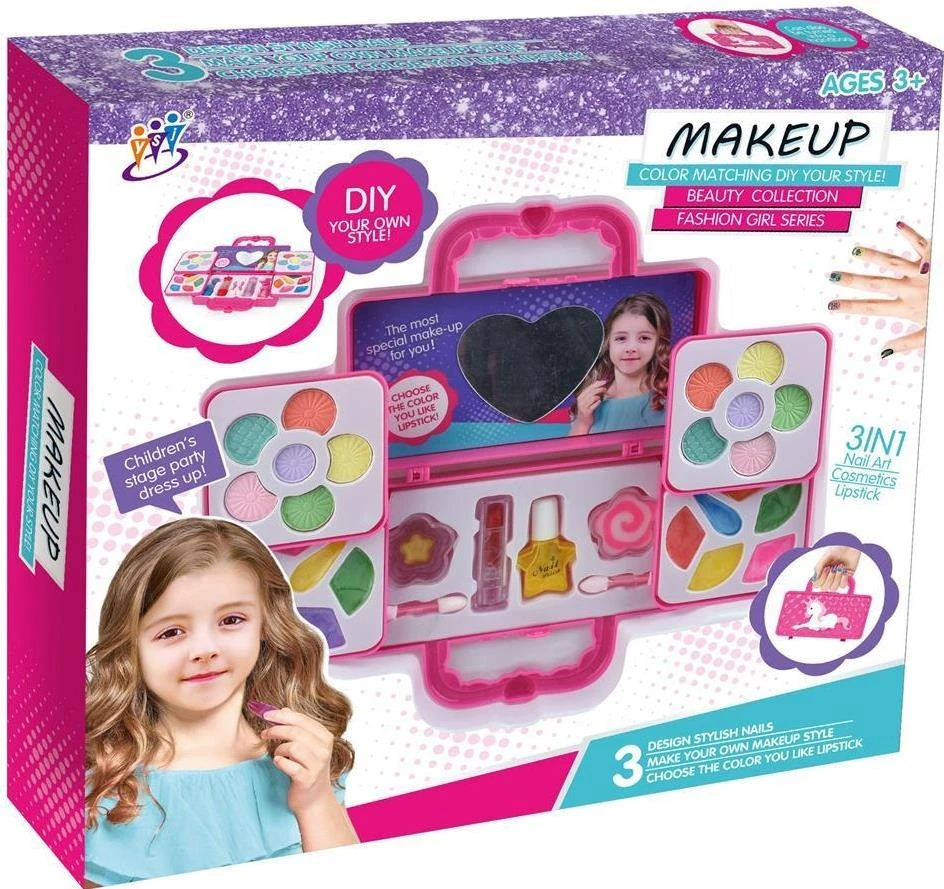 Blue Toys Σετ Ομορφιας Make Up Set 3 In 1 Βαλιτσακι (MKK098862)
