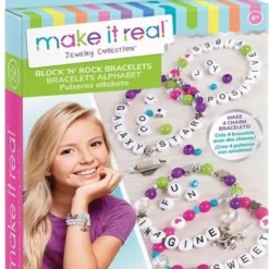 Make It Real-Block And Rock Charm Brachelets (049278)