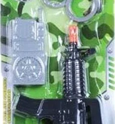 Blue Toys Οπλα Καρτελα Στρατιωτικο Με Walkie Talkie Και Χειροπεδες (MKH443385)