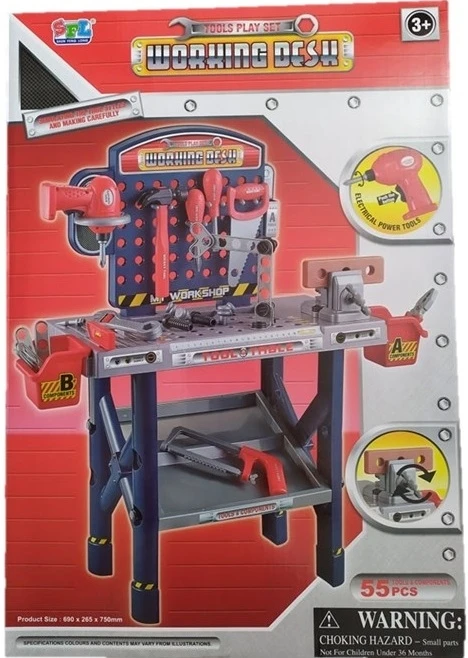 Blue Toys Πάγος Εργασίας Με Ηλεκτρικό Βιδολόγο (MKL091409) - Image 3