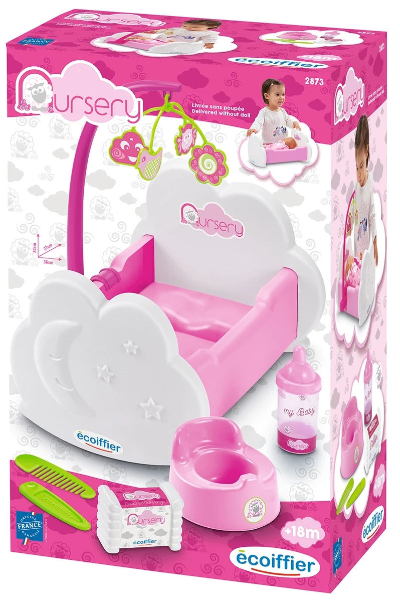 Ecoiffier Κρεβατάκι Κούκλας Με Αξεσουάρ (2873)