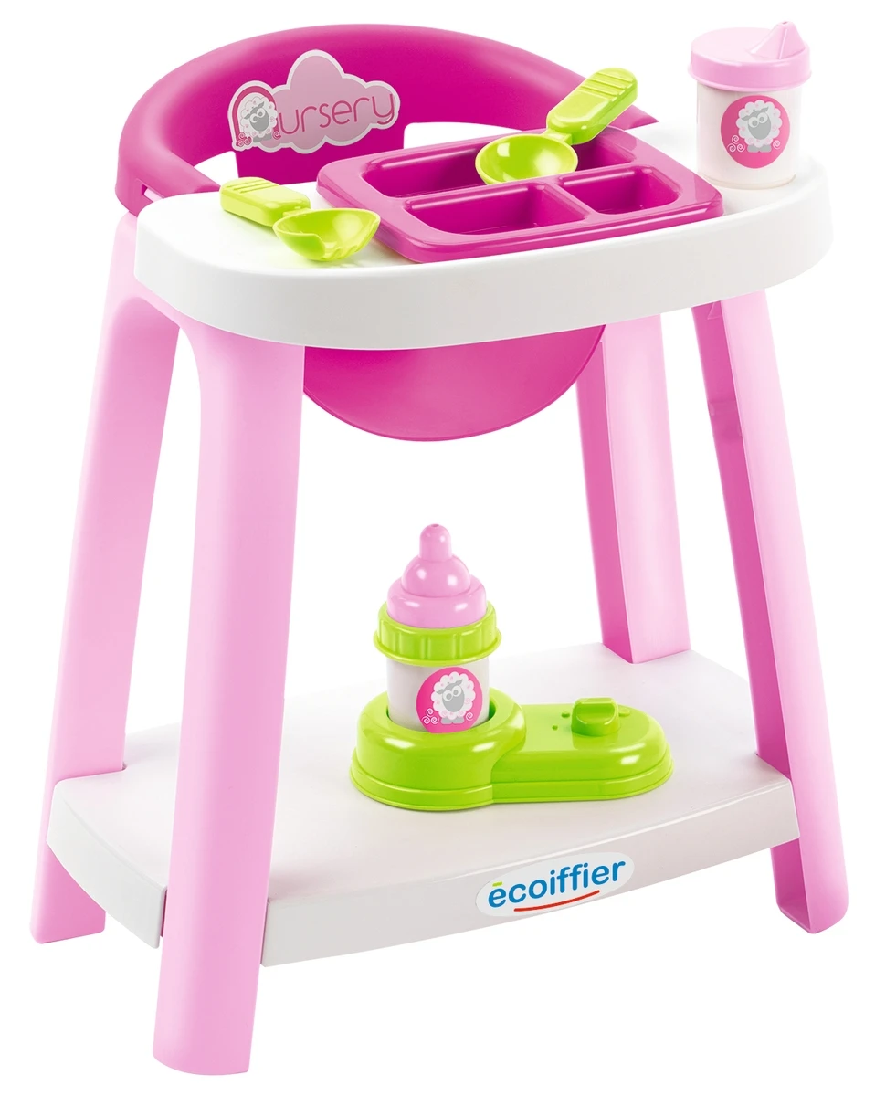 Ecoiffier Καρεκλάκι Φαγητού Κούκλας Με Αξεσουάρ (2876) - Image 2