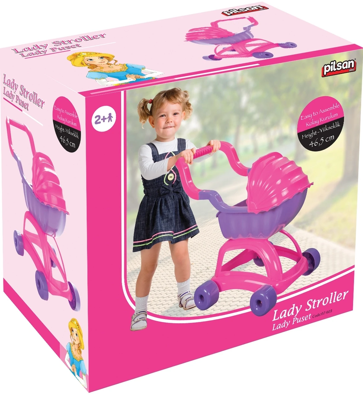 Pilsan Καρότσι Κούκλας Lady Stroller (07-603) - Image 2